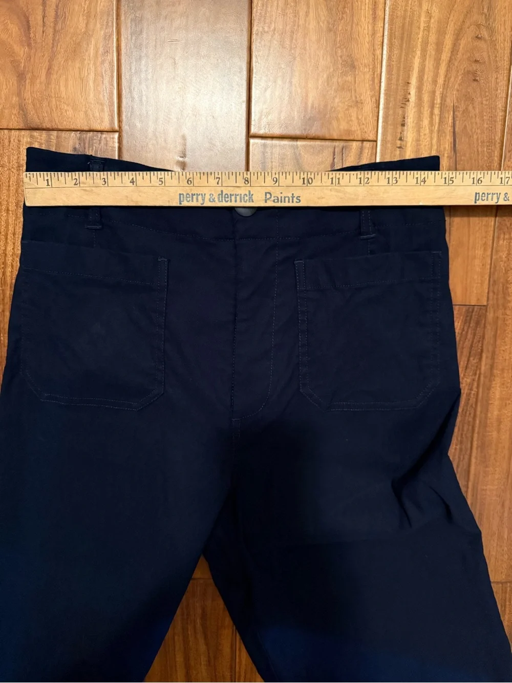 Anthropologie Maeve Colette Pant Wide-Leg Cropped in Ink sz 30 - Picture 8 of 13